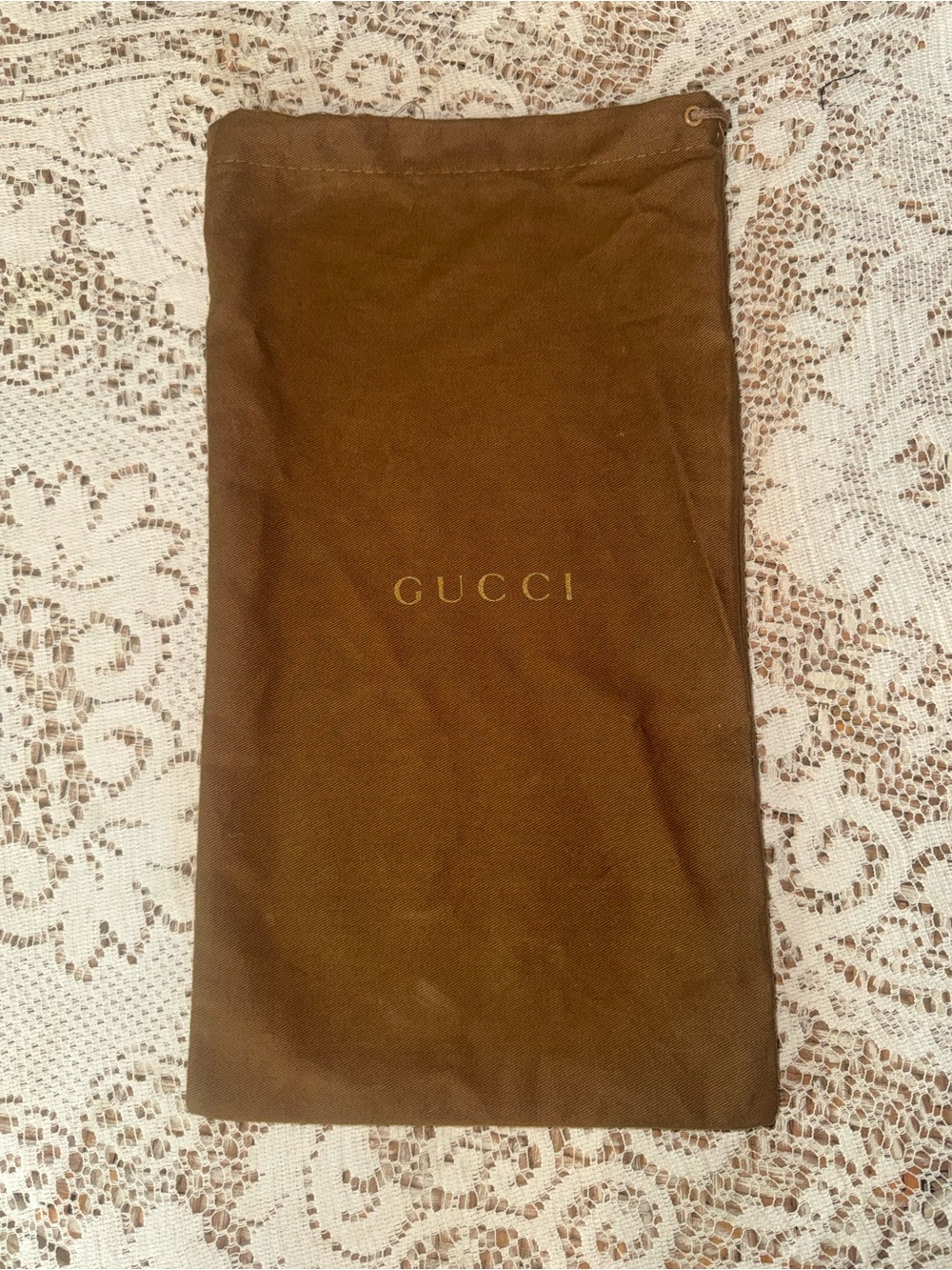 Brown Soft Fabric Pouch